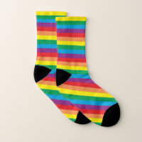 Simply Rainbow Pattern Socks