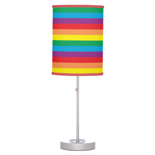 Simply Rainbow Pattern Table Lamp (Front)