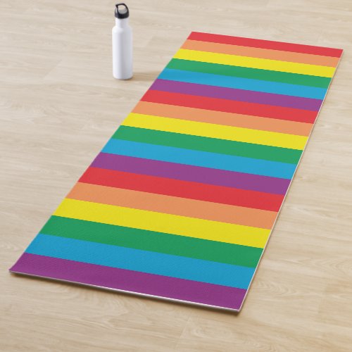 Simply Rainbow Pattern Yoga Mat