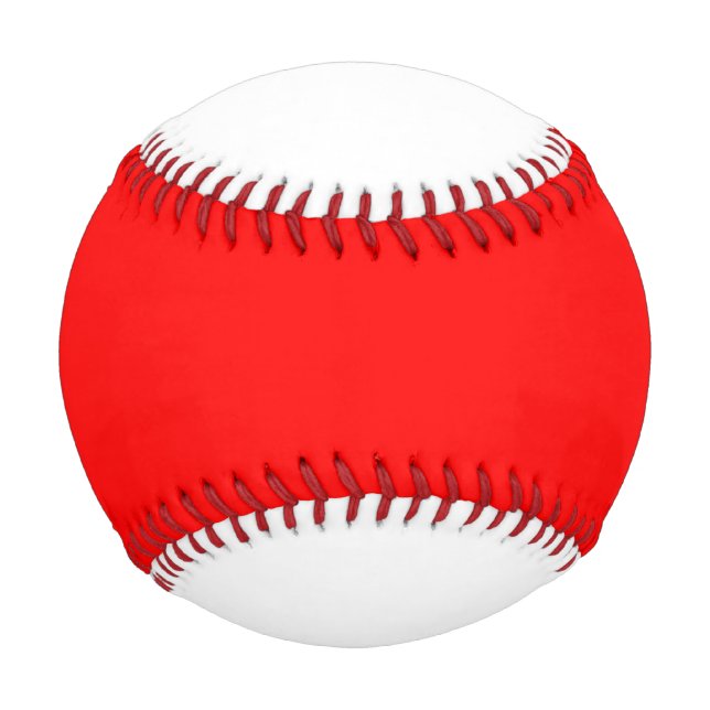 Simply Red Solid Color Baseball (Front)