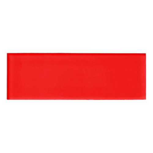 Simply Red Solid Color Name Tag