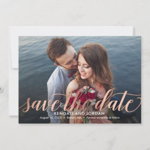 Simply Romantic Save The Date Card