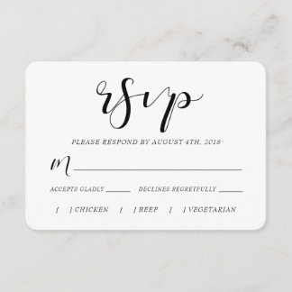 Simply Saying RSVP Card