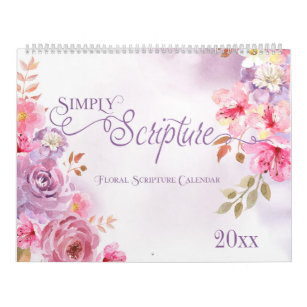 Simply Scripture Floral Calendar