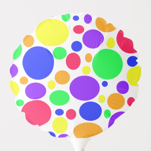 Simply Scrumptuous SPOTS in primary colors Balloon (Front)