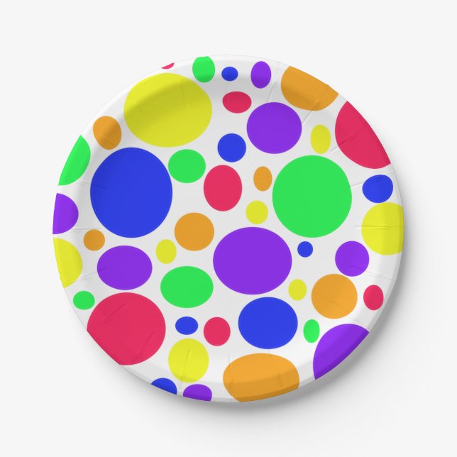 Simply Scrumptuous SPOTS Paper Plates (Front)