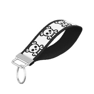 Simply Skull Symbol + your Colors & Ideas Wrist Keychain