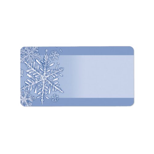 Simply Snowflakes Blank Address Labels