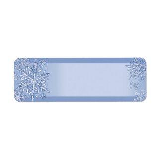 Simply Snowflakes Blank Return Address Labels