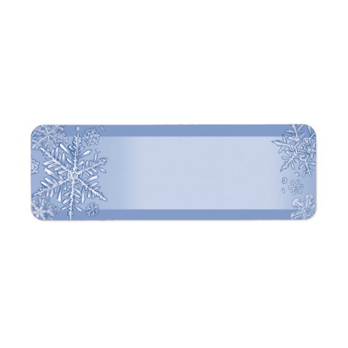 Simply Snowflakes Blank Return Address Labels