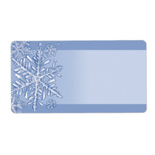 Simply Snowflakes Blank Shipping Labels