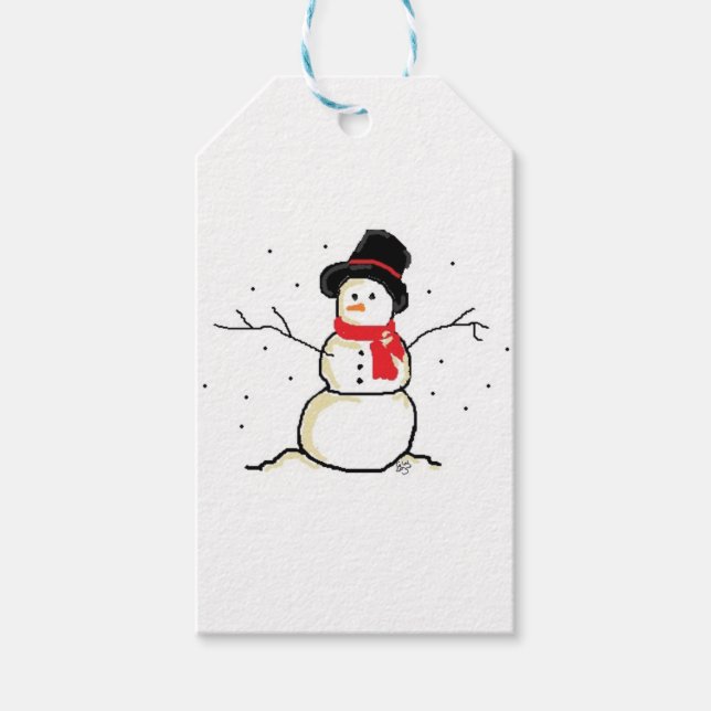 Simply Snowman Gift Tags (Front)
