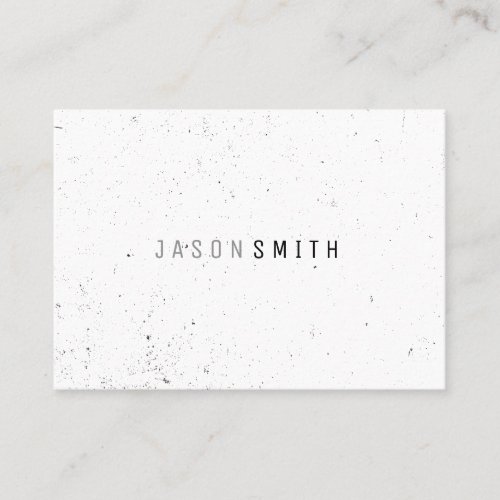 Simply Speckled black  white Business Card