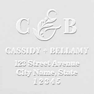 Simply Splendid Couple Return Address Embosser