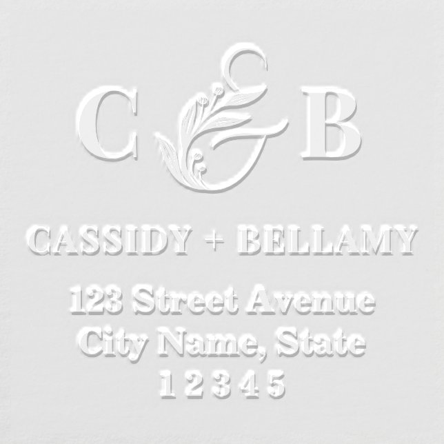 Simply Splendid Couple Return Address Embosser (Design)