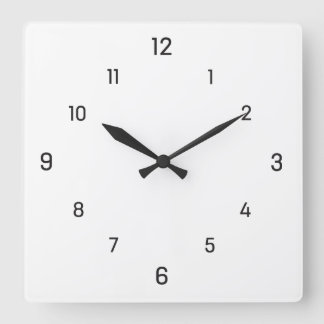 Simply square dials wall clock