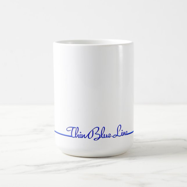 Simply Stated Thin Blue Line Coffee Mug (Center)