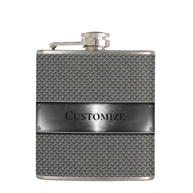 Simply Steel Metal Flask (Front)