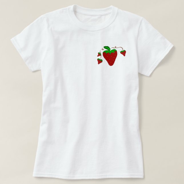 Simply Strawberries T-Shirt (Design Front)
