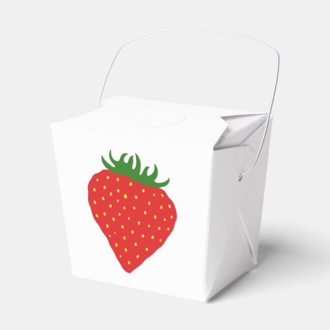 Simply Strawberry favor boxes (Front Side)