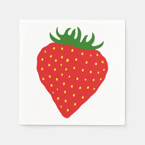 Simply Strawberry paper napkins