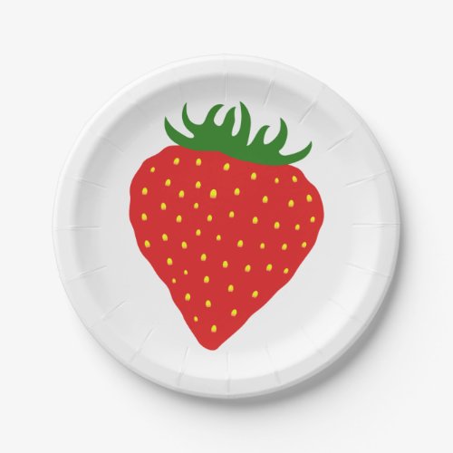 Simply Strawberry paper plates