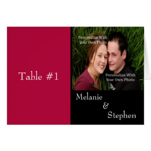 Simply Stunning Radiant Red Photo Table Card