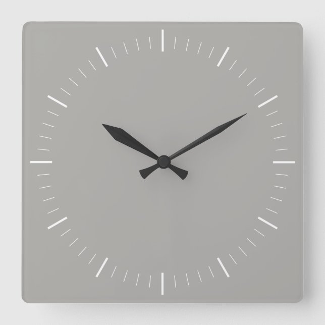 SIMPLY STYLE | minimalist in any colour Square Wall Clock (Front)