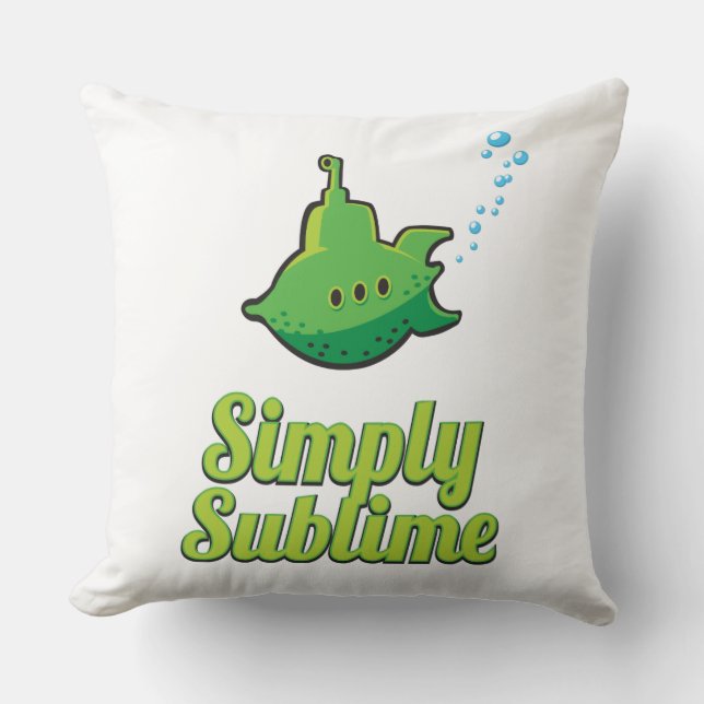 Simply Sublime. Throw Pillow (Front)