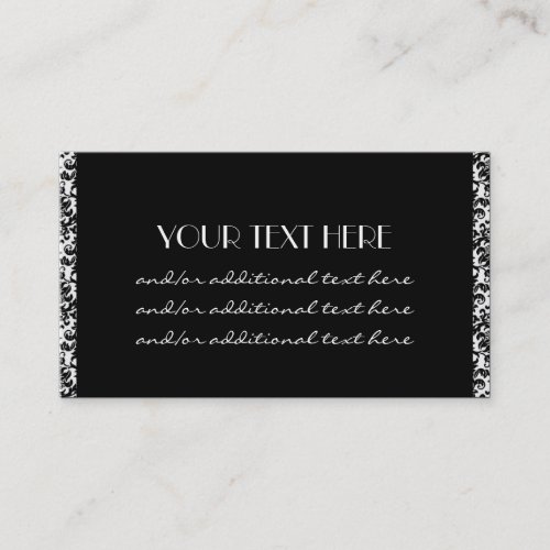 Simply Successful Damask Border Business Card Template