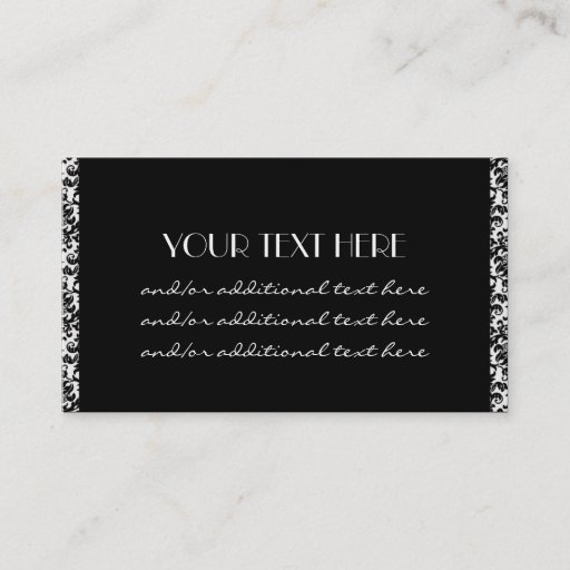 Customizable Simply Successful Damask Border Business Card Template