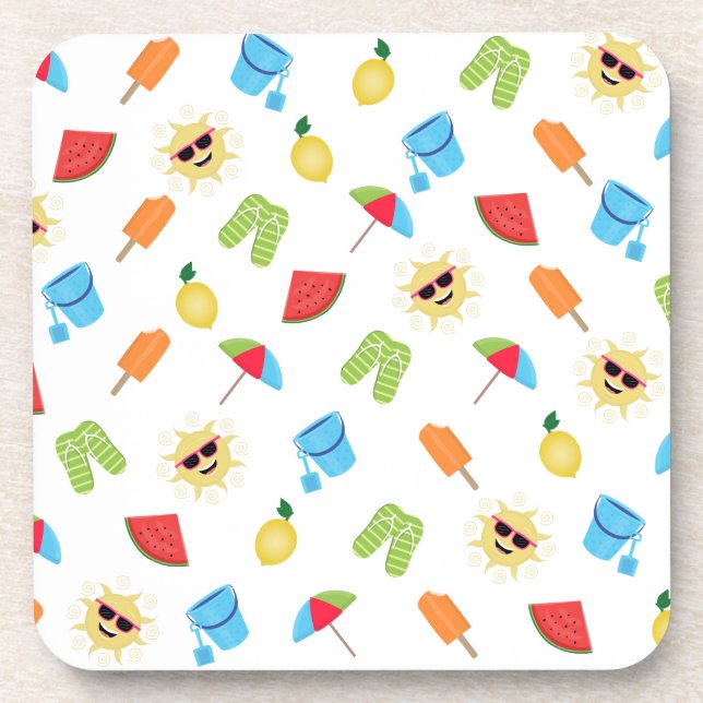 Simply Summer Beverage Coaster (Front)