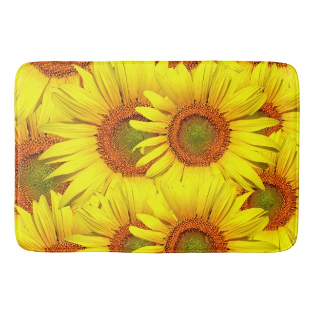 Simply Sunflowers Bathroom Mat (Front)