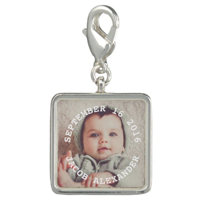 Simply Sweet Baby Photo Charm (Front)
