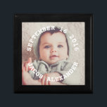 Simply Sweet Baby Photo Gift Box<br><div class="desc">Beautiful personalized photo design perfect for mother's day,  graduations,  weddings,  anniversary,  birthdays,  and more.</div>