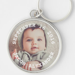 Simply Sweet Baby Photo Keychain