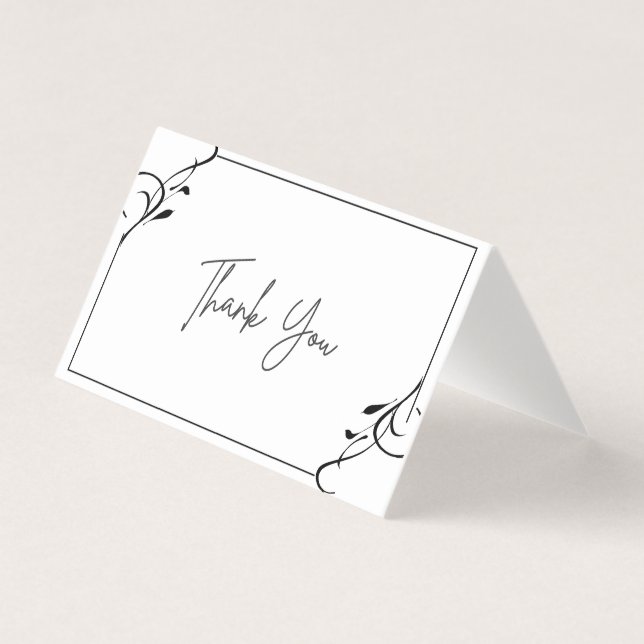Simply Sweet Thank You Card, Foldable (Front)