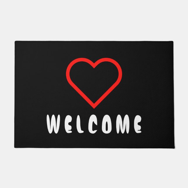 Simply Symbols - HEART + your ideas Doormat (Front)