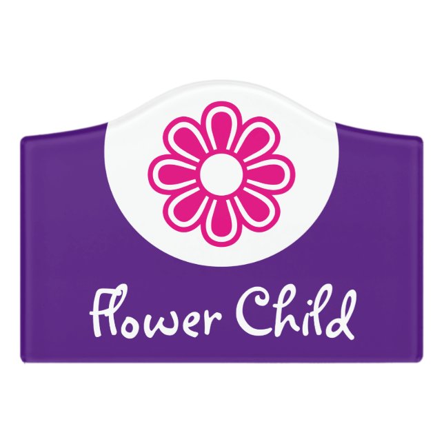 Simply Symbols / Icons - FLOWER + ideas Door Sign (Small Crest Front)
