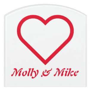 Simply Symbols / Icons - HEART + ideas Door Sign