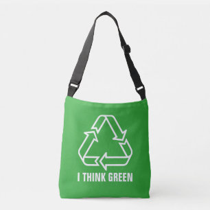 Simply Symbols / Icons - RECYCLING + ideas Crossbody Bag