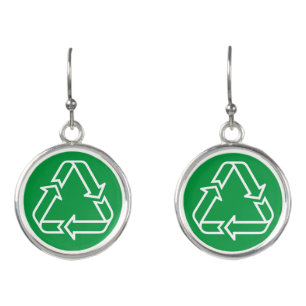 Simply Symbols / Icons - RECYCLING + ideas Earrings