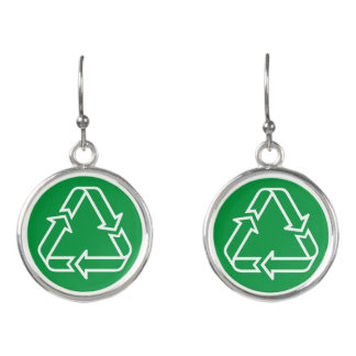 Simply Symbols / Icons - RECYCLING + ideas Earrings