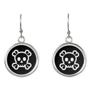 Simply Symbols / Icons - SKULL & BONES + ideas Earrings