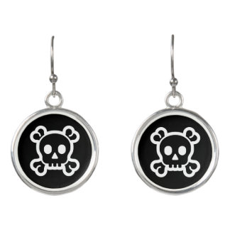 Simply Symbols / Icons - SKULL & BONES + ideas Earrings