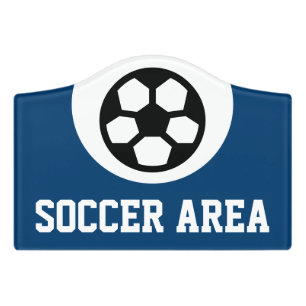 Simply Symbols / Icons - SOCCER BALL + ideas Door Sign