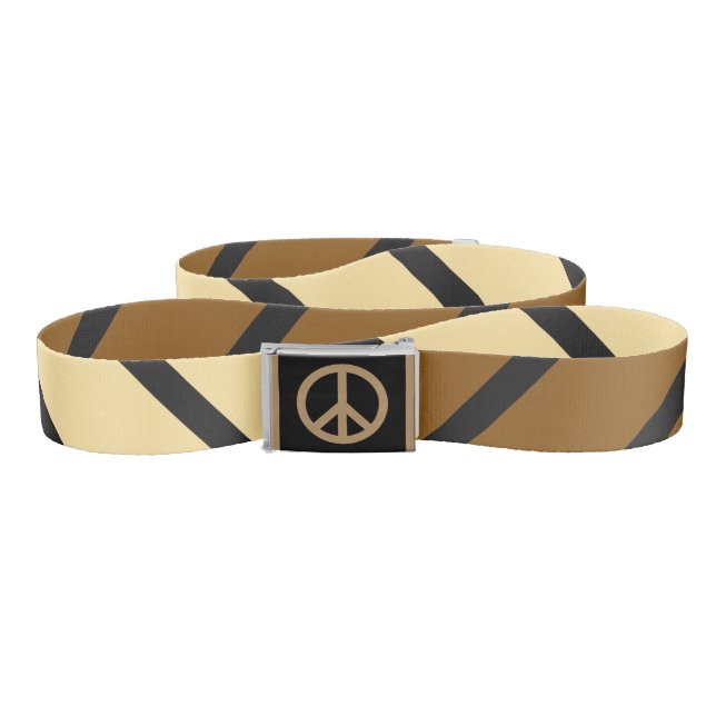 Simply Symbols - PEACE sign + your ideas Belt (Zig-Zag)