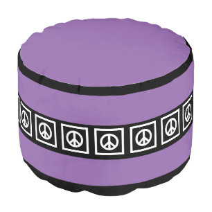 Simply Symbols - PEACE + your ideas Pouf