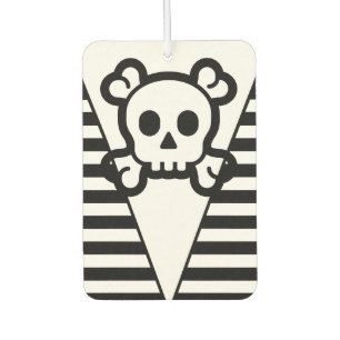 Simply Symbols - SKULL & BONES + your ideas Air Freshener