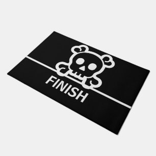 Simply Symbols - SKULL & BONES + your ideas Doormat